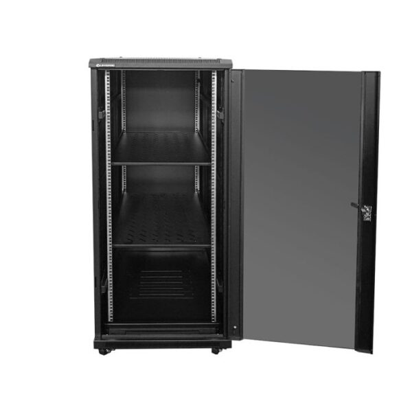 cab-27u1m_4_1 Linkbasic 27U 800 Deep Cabinet 4 Fans & 2 Shelves