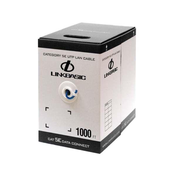 utp-305b Linkbasic 305M Box Cat5e Solid Blue UTP Cable