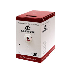 utp-305r_a Linkbasic 305M Box Cat5e Solid Red UTP Cable