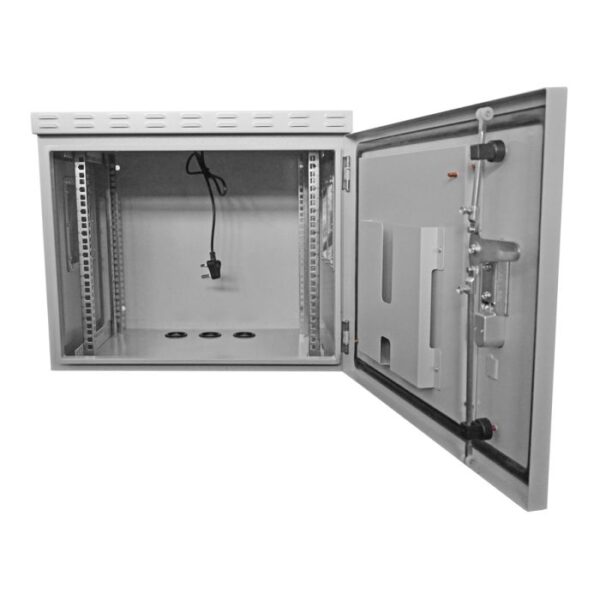 9U 450mm Deep Outdoor Cabinet with 2 fans
