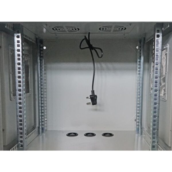 9U 450mm Deep Outdoor Cabinet with 2 fans